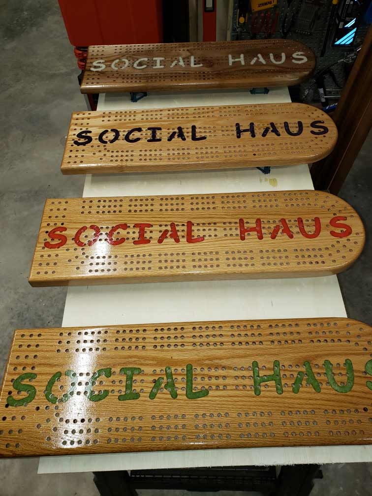 Social Haus Cribbage Board
