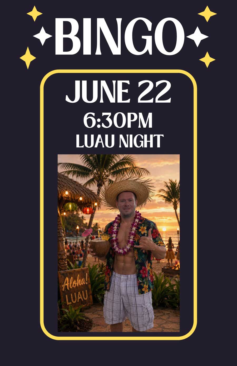 Bingo at the Social Haus on June 22