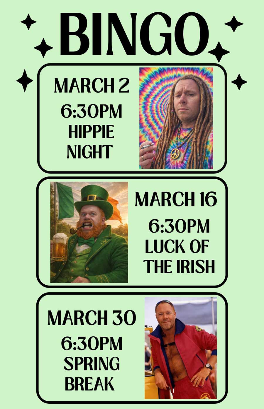 Social Haus March Bingo