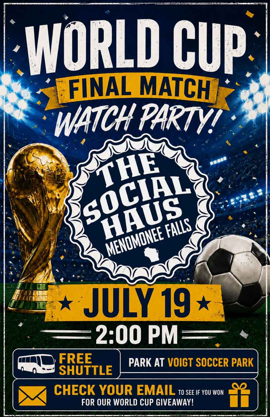 World Cup watch party at the Social Haus