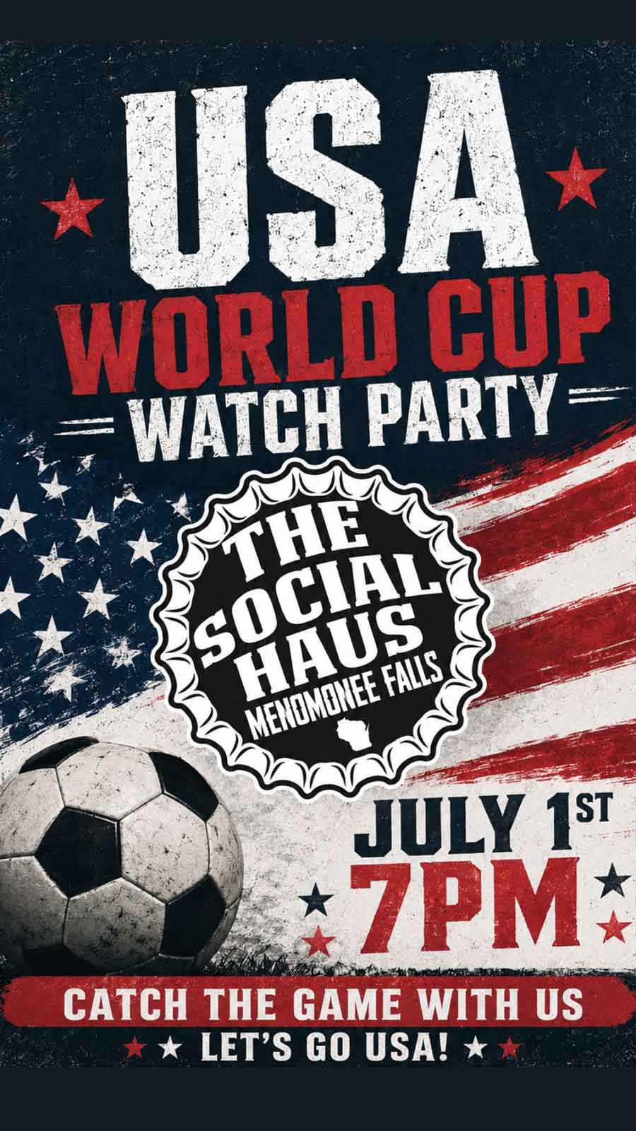 World cup watch party at the Social Haus on July 1